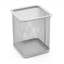 BLUERING Fémhálós írószertartó pohár szögletes (ezüst) BLUERING_20908 small