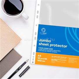 BLUERING Genotherm lefűzhető, A4, 100 micron jumbo víztiszta BlueringR 10 db/csomag, BLUERING_GENA4100JUM small