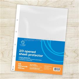 BLUERING Genotherm lefűzhető, A4, 100 micron narancsos belül 2/3 részben nyitott 4 lyukú BlueringR 100 db/csomag, BLUERING_BR898319 small