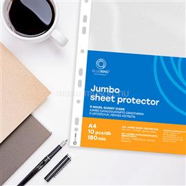 BLUERING Genotherm lefűzhető, A4, 180 micron jumbo katalógustartó BlueringR 10 db/csomag, BLUERING_GENA4180JBLUER small
