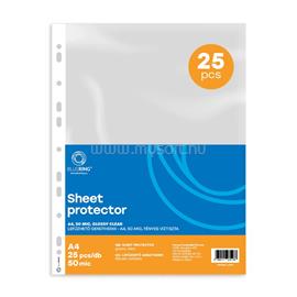 BLUERING Genotherm lefűzhető, A4, 50 micron fényes víztiszta BlueringR 25 db/csomag, 4 csomag/karton kínáló BLUERING_61375 small