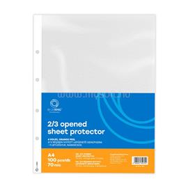 BLUERING Genotherm lefűzhető, A4, 70 micron narancsos belül 2/3 részben nyitott BlueringR 100 db/csomag, BLUERING_GENA470BLUER23 small