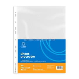 BLUERING Genotherm lefűzhető, A4, 80 micron víztiszta BlueringR 100 db/csomag, BLUERING_GENA480BLUER small
