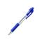 BLUERING Golyóstoll 0,7mm, nyomógombos, gumírozott fogórész, kék átlátszó test, BlueringR R2, írásszín kék BLUERING_BR894809BL small