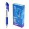 BLUERING Golyóstoll 0,7mm, nyomógombos, gumírozott fogórész, kék átlátszó test, BlueringR R2, írásszín kék BLUERING_BR894809BL small