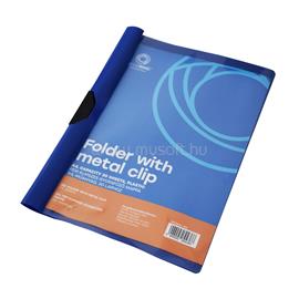 BLUERING Gyorsfűző klip mappa A4, műanyag 30laphoz fém klippes BlueringR kék BLUERING_894366 small