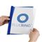 BLUERING Gyorsfűző klip mappa A4, műanyag 60laphoz fém klippes BlueringR kék BLUERING_894403 small