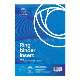 BLUERING Gyűrűskönyv betét A4, 50lap BlueringR vonalas BLUERING_837561 small