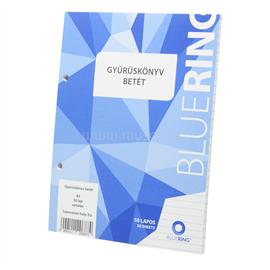 BLUERING Gyűrűskönyv betét A5, 50lap BlueringR vonalas BLUERING_1017329 small