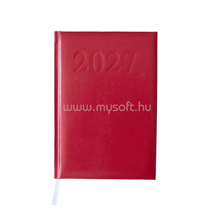 BLUERING Határidőnapló agenda Standard A/5, napi, fehér lapokkal (bordó) 2027. BlueringR