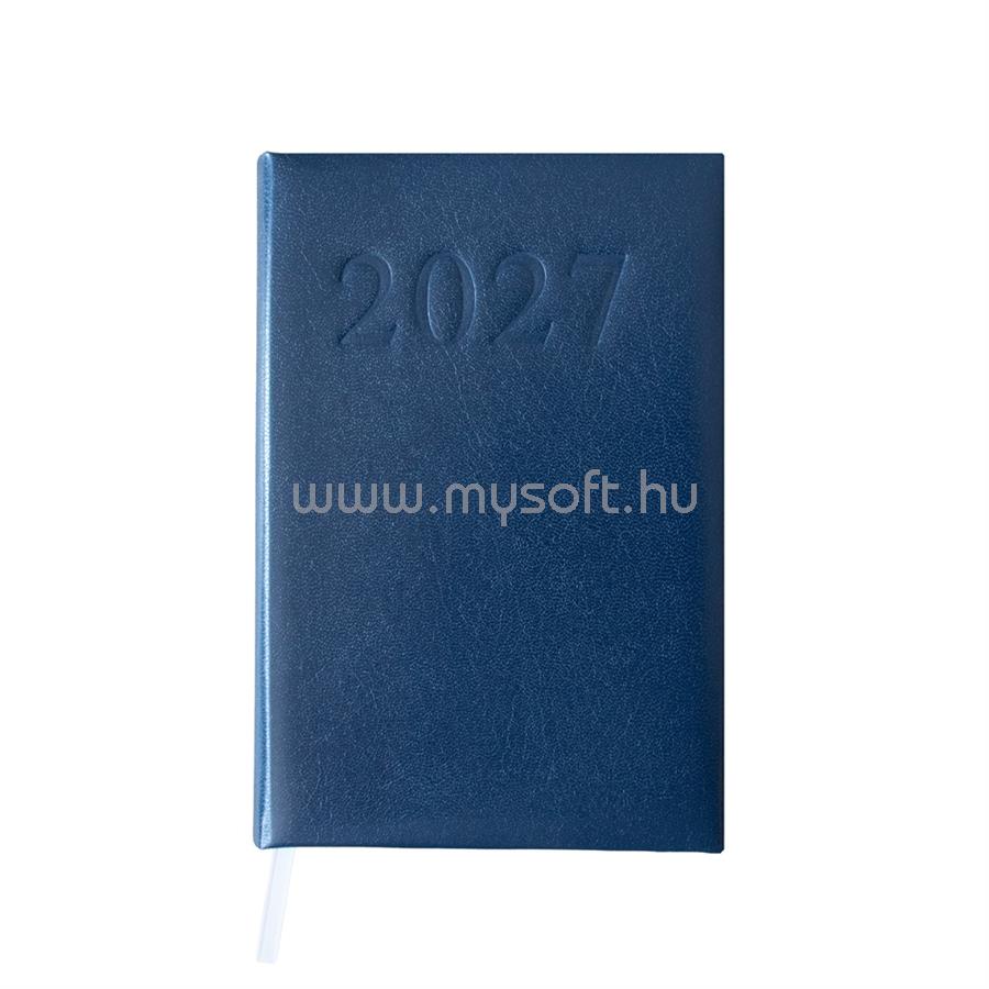BLUERING Határidőnapló agenda Standard A/5, napi, fehér lapokkal (kék) 2027. BlueringR