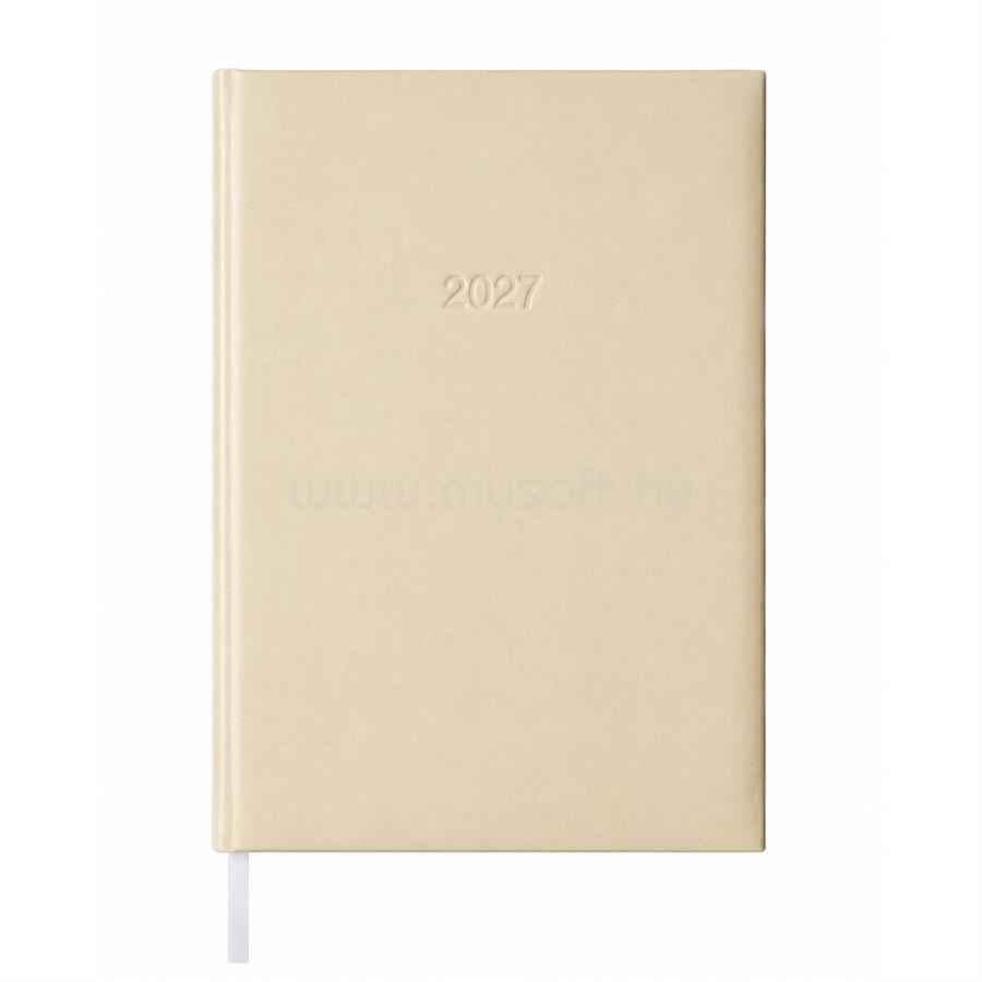 BLUERING Határidőnapló agenda Standard B/5, napi fehér lapokkal drapp BlueringR 2027.