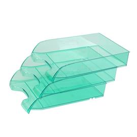 BLUERING Irattálca műanyag 550 extra széles 345x270x67mm, BlueringR, áttetsző zöld BLUERING_38388933 small