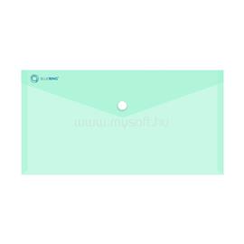 BLUERING Irattartó tasak DL `csekk` patentos PP BlueringR transzparens zöld BLUERING_5999093852663 small