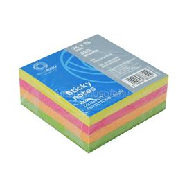 BLUERING Jegyzettömb öntapadó, 76x76mm, 320lap, BlueringR , neon BLUERING_BR7676320N small