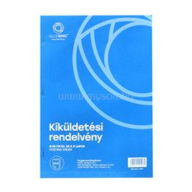 BLUERING Kiküldetési rendelvény a hivatali, üzleti utazás költségtérítéshez A4, álló 25x2lapos B.18-73/UJ BlueringR BLUERING_NYOMTB1873UJ small