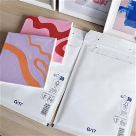 BLUERING Légpárnás tasak 17/G szilikon külső méret 250x350mm, belső méret 230x340mm, BlueringR fehér BLUERING_LEGPFH17G small