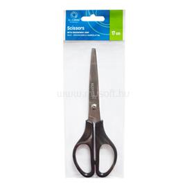 BLUERING Olló 17cm, műanyag fekete nyél hegyes penge BLUERING_MF1164 small