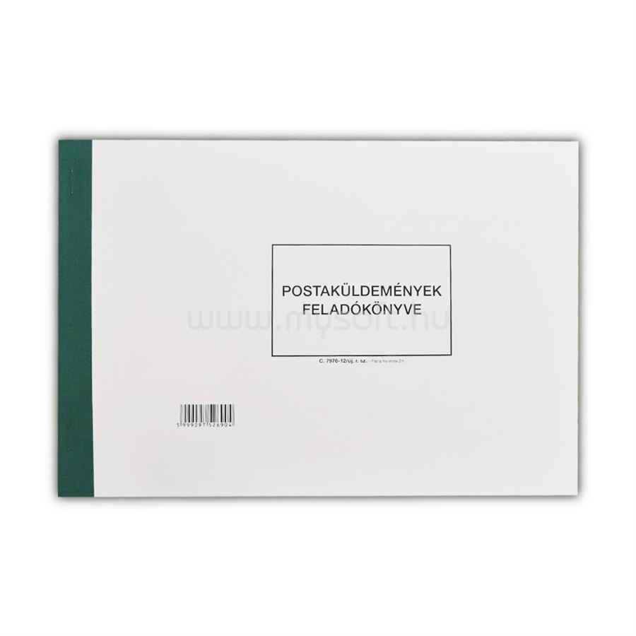BLUERING Postaküldemények feladókönyve A4, fekvő 150 lapos C.7976-12/UJ