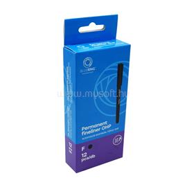 BLUERING Rostirón, tűfilc alkoholos 0,5mm, OHP BlueringR F fekete BLUERING_BR895462 small