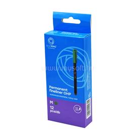 BLUERING Rostirón, tűfilc alkoholos 1mm, OHP BlueringR M zöld BLUERING_BR200315 small