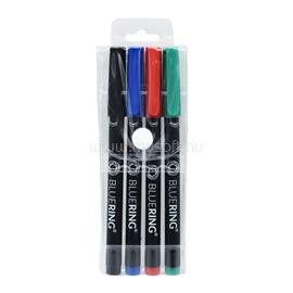 BLUERING Rostirón, tűfilc alkoholos készlet, 1mm OHP BlueringR M, 4 klf. szín BLUERING_21388 small