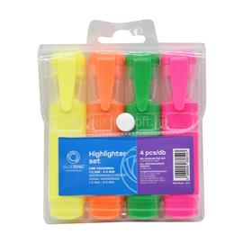 BLUERING Szövegkiemelő lapos testű készlet, BlueringR, 4 klf. szín BLUERING_205034 small