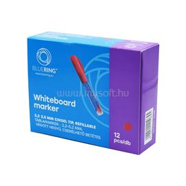BLUERING Táblamarker 2,2-5,2mm, vágott hegyű, cserélhető betétes, Bluering piros BLUERING_50688 small