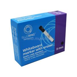 BLUERING Táblamarker 3mm, mágneses, táblatörlővel multifunkciós BlueringR fekete BLUERING_BR891846 small