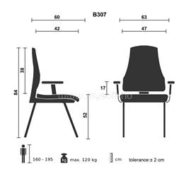 BLUERING Tárgyalószék BlueringR Bond szürke BLUERING_40810 small
