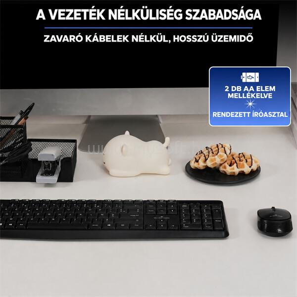 BLUESTORK Billentyűzet/Egér Kit - 2 in 1 PACK-WL-OFF-V2/HU (Vezeték nélküli, Multimedia, 1600 DPI egér, fekete, magyar)