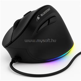 BLUESTORK M-W-ERGO-LUMI ergonomikus vezetékes egér (3600 DPI, 6 gomb, optikai, RGB, fekete) M-W-ERGO-LUMI small