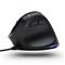 BLUESTORK M-W-ERGO-LUMI ergonomikus vezetékes egér (3600 DPI, 6 gomb, optikai, RGB, fekete) M-W-ERGO-LUMI small