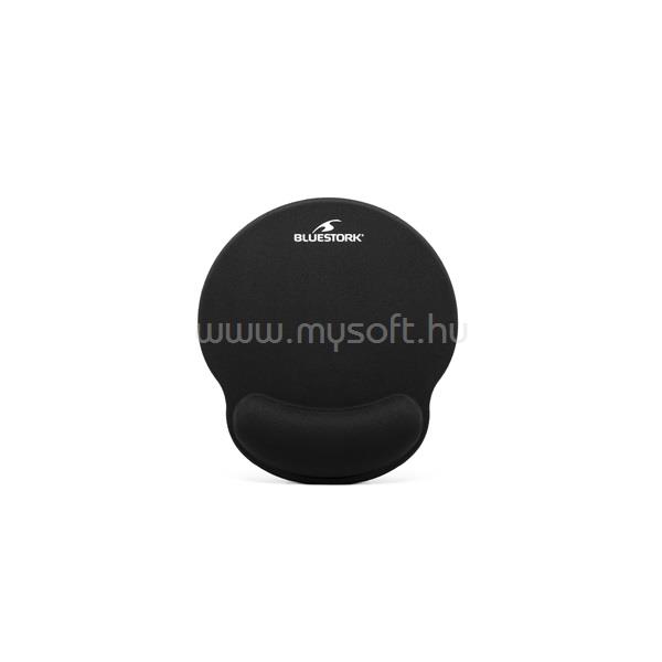 BLUESTORK BS-PAD-ERGO egérpad (250x225x22mm, fekete)