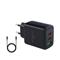 BLUESTORK Hálózati töltő - PW-65-CCA-B (2xUSB-C, USB-A, 65W, 2m kábel, fekete) PW-65-CCA-B small