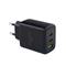 BLUESTORK Hálózati töltő - PW-65-CCA-B (2xUSB-C, USB-A, 65W, 2m kábel, fekete) PW-65-CCA-B small
