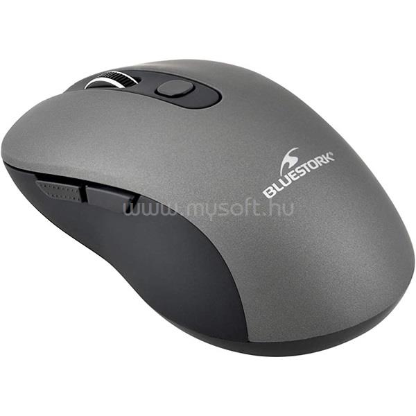 BLUESTORK M-WL-OFF60-GREY vezeték nélküli egér (1600 DPI, 6 gomb, optikai, szürke)