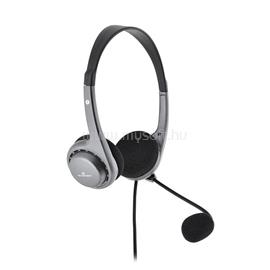 BLUESTORK MC101 Office vezetékes headset (hangerő szabályzó, 3,5 Jack, szürke) MC101 small