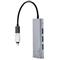 BLUESTORK USB Hub - HUB-MINI (USB-A to 3xUSB 2.0 port + 1x USB-C, 1xHDMI, USB3.0, szürke) HUB-MINI small