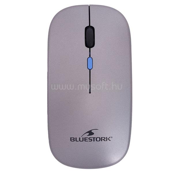 BLUESTORK Vezeték nélküli Egér - M-WL-OFF105 (Bluetooth, 2.4G, 4 gomb, Rechargeable, 3200 DPI, optikai, fekete)
