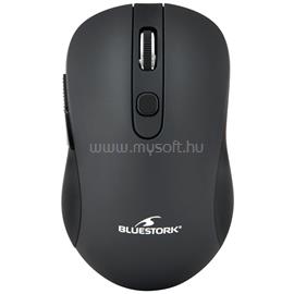 BLUESTORK Vezeték nélküli Egér - M-WL-OFF60-BLACK (1600 DPI, 6 gomb, optikai, fekete) M-WL-OFF60-BLACK small