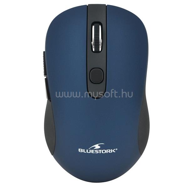 BLUESTORK Vezeték nélküli Egér 1600 DPI, 6 gomb, optikai (kék)