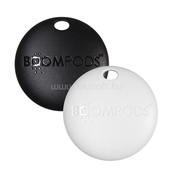 BOOMPODS Boomtag 2db/csomag bluetooth tracker tag nyomkövető (fekete & fehér)