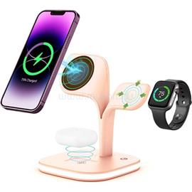 BOOST YM-UD22 5-in-1 15W vezeték nélküli töltő adapter (rózsaszín) YM-UD22_PINK small