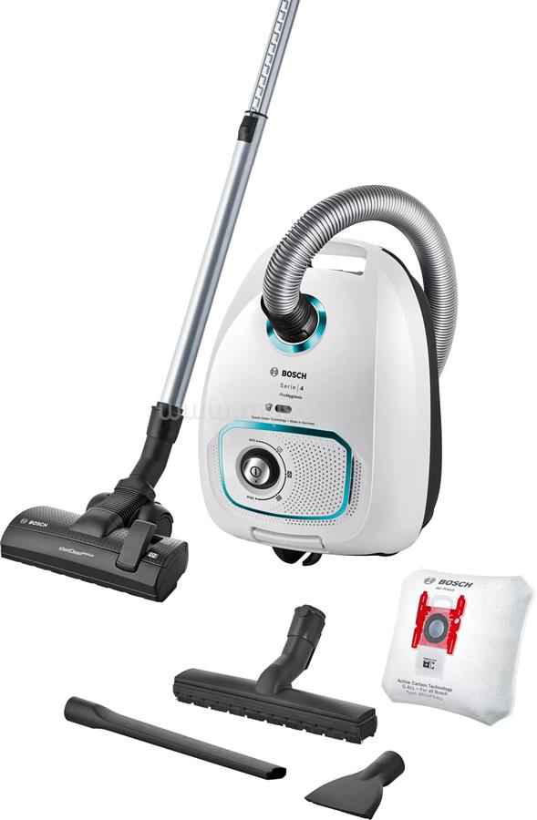 BOSCH BGLS4HYG2 Serie4 ProHygienic porzsákos porszívó (fehér)