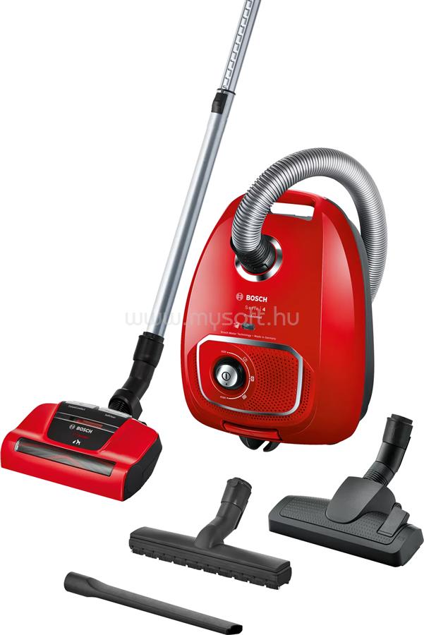 BOSCH BGLS4PET2 Serie 4 ProAnimal porzsákos porszívó (vörös)