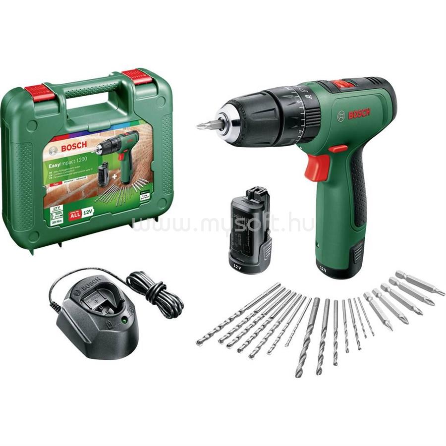 BOSCH EasyImpact 1200 akkus ütvefúró-csavarozó (06039D3105)