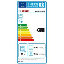BOSCH HBA372EB4 fekete, beépíthető, sütőtér:71L, grill, légkeverés, pirolitikus tisztítás, sütő BOSCH_HBA372EB4 small