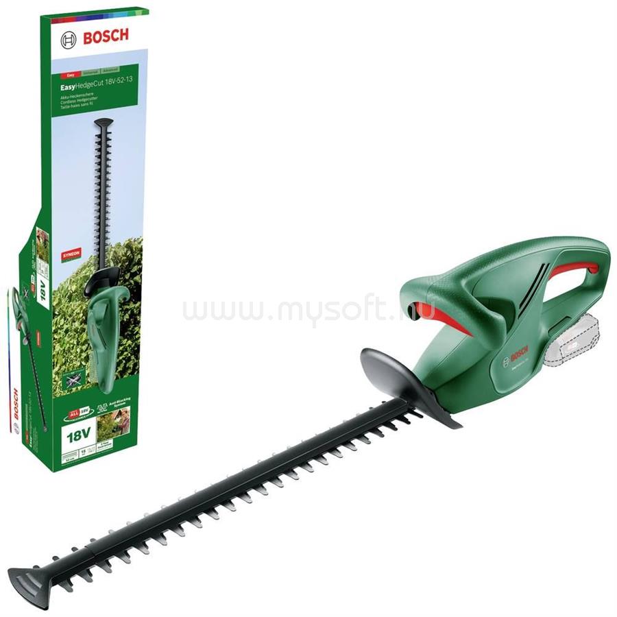 BOSCH Home and Garden akkus sövénynyíró akku nélkül, töltő nélkül, zöld  0600849M00