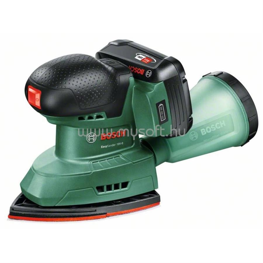 BOSCH Home and Garden EasySander, Akkus multi csiszoló akkuval, Töltővel 18 V (06033E3002)